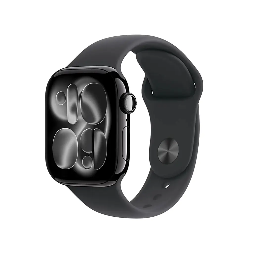 Apple Watch 11 Cellular 42mm Jet Black Aluminium - Black Sport Band - M/L - EU